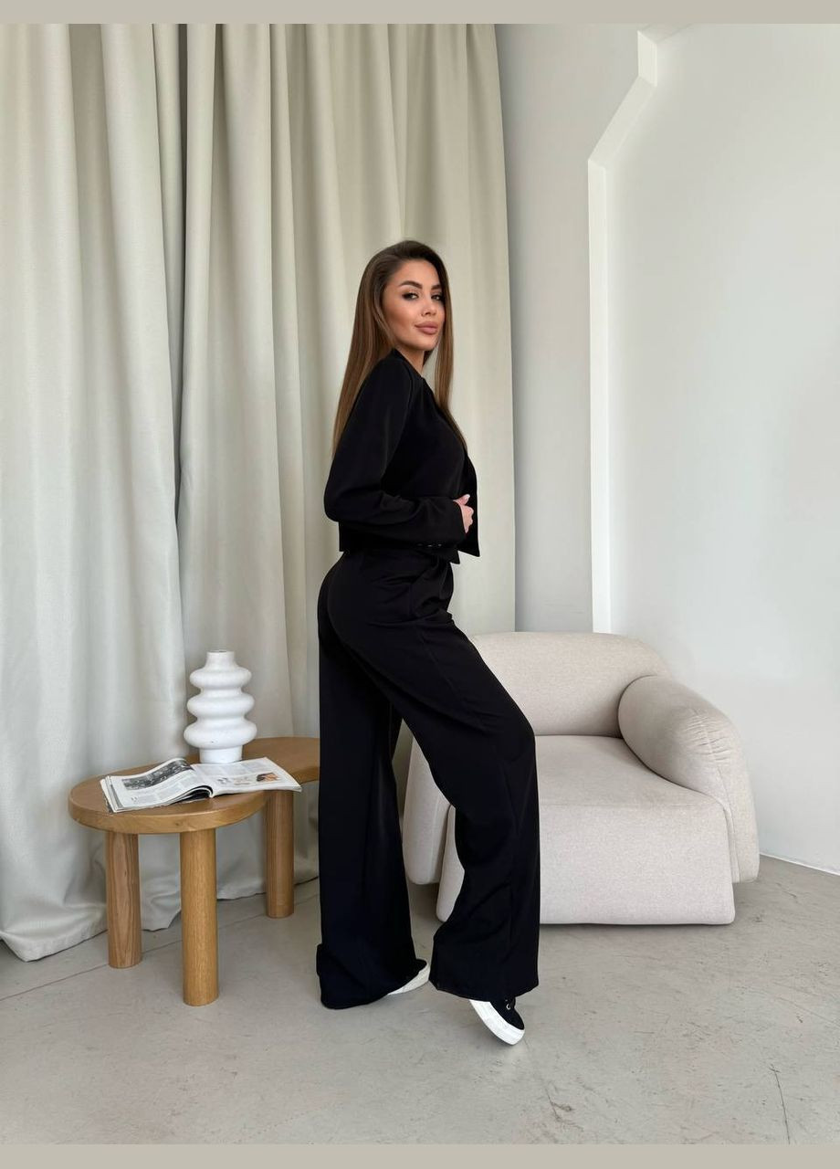 Брючний костюм двійка з укороченим піджаком MonCher (328058546)