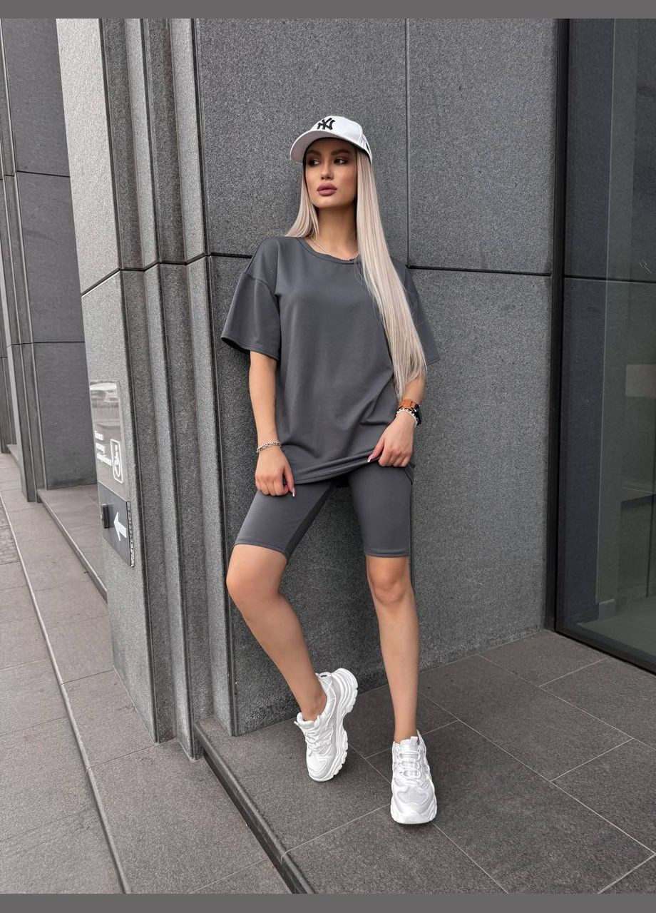 Графітовий літній жіночий комплект FINO Mode