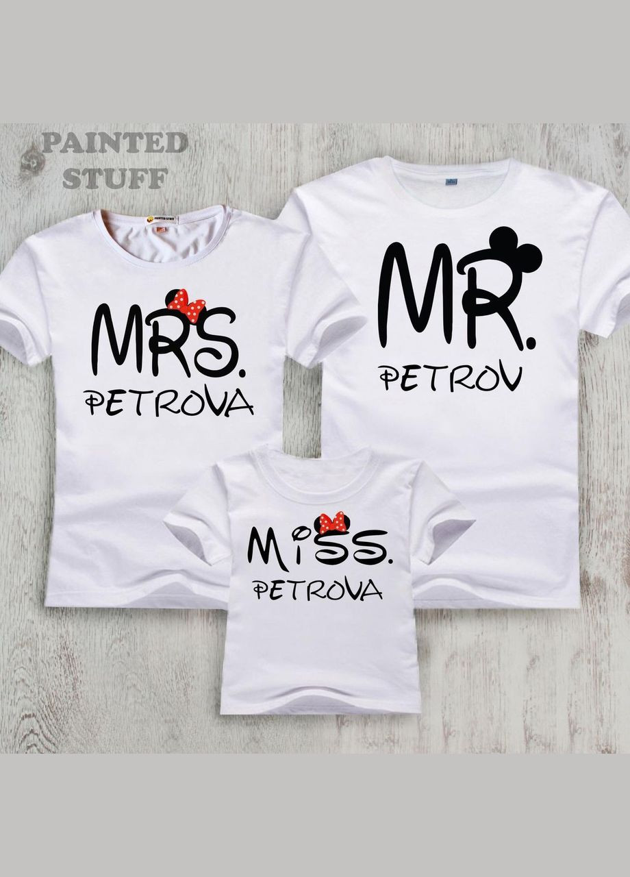 Футболки Фэмили Лук Family Look для всей семьи "MR.,RS.,iss" Кавун футболка (316304665)