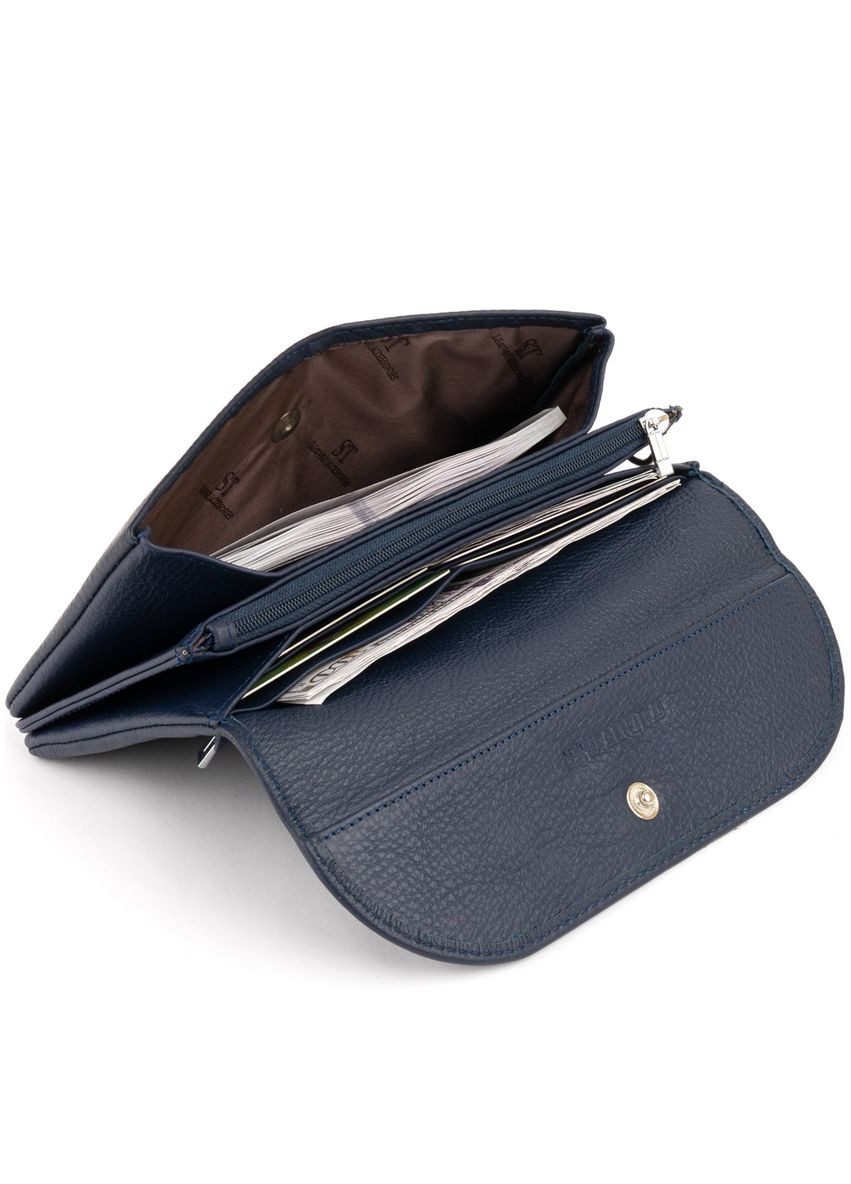 Клатч из кожи женский 19317 Темно-синий st leather (329149716)