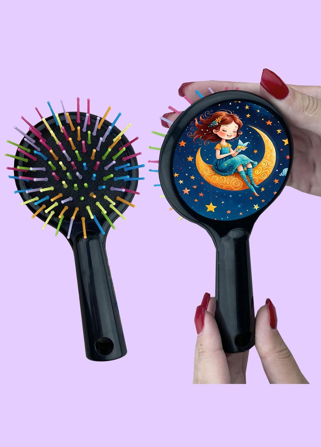 Дитячий Гребінець для волосся #0154 Чорний No Brand (315046196)