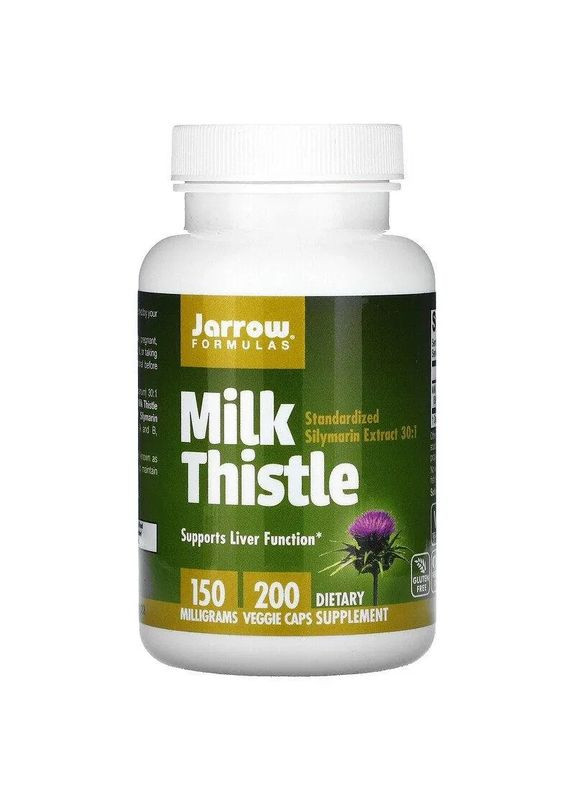 Расторопша, 150 мг, 200 капсул Jarrow Formulas (361114903)