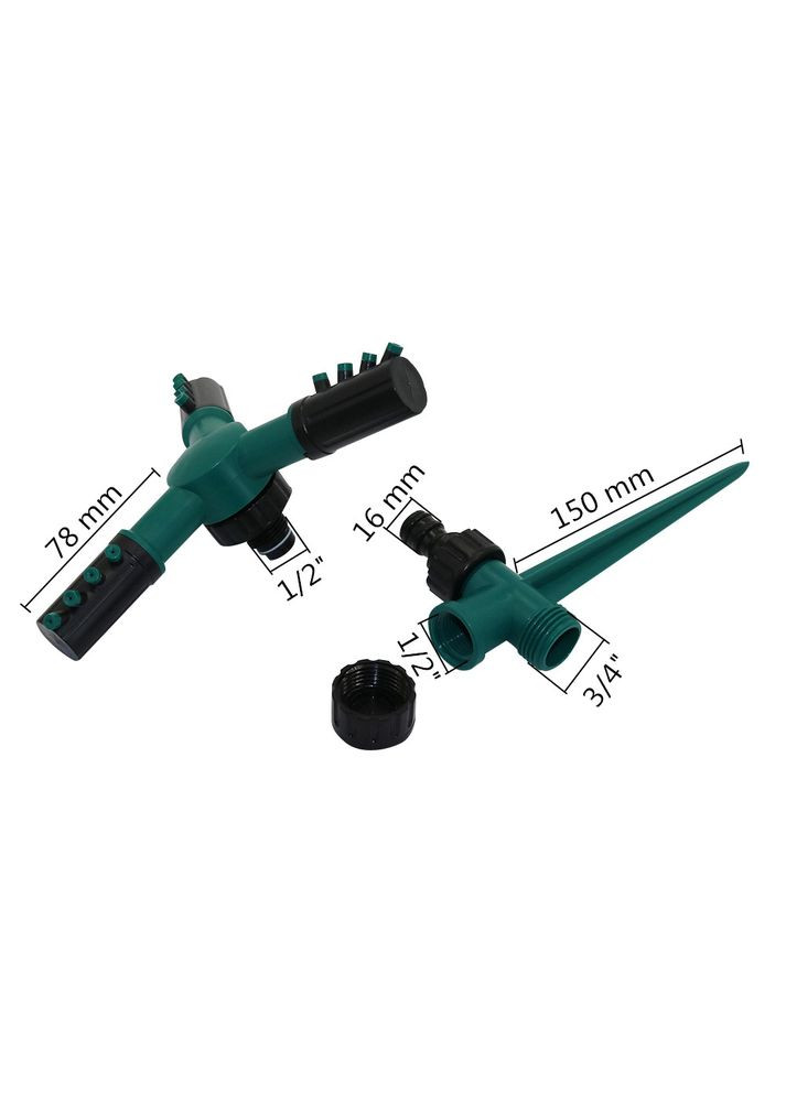 Распылитель для газона с установочным шипом и автоматической вращающейся головкой Best Garden BG-8975 Green No Brand (350349247)