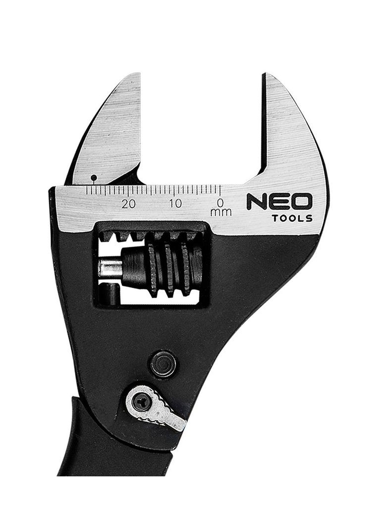 Ключ розвідний (030 мм, 200 мм) із храповим механізмом (23846) Neo Tools (293511027)