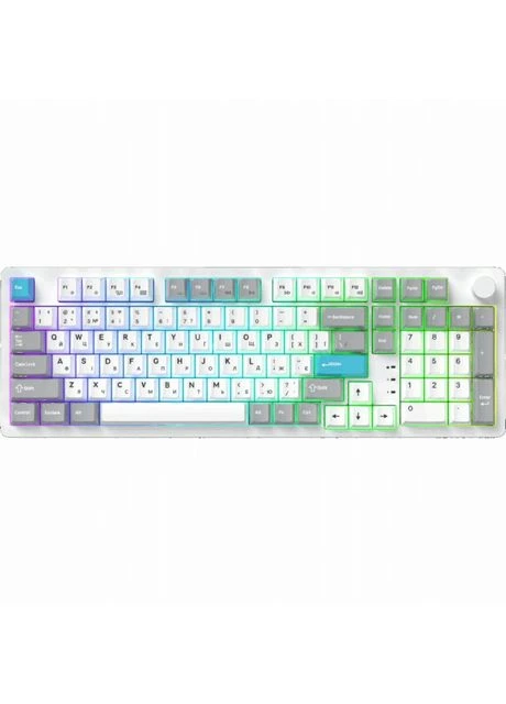 Клавіатура Asgard Drakkar Keychron Super Red Switch Wireless/Bluetooth/USB White (MK305WH) GAMEPRO (382782504)