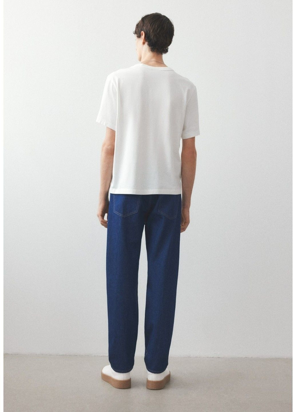 Чоловічі розслаблені джинси Relaxed fit (58051) W32 L32 Темно-сині H&M (316575726)