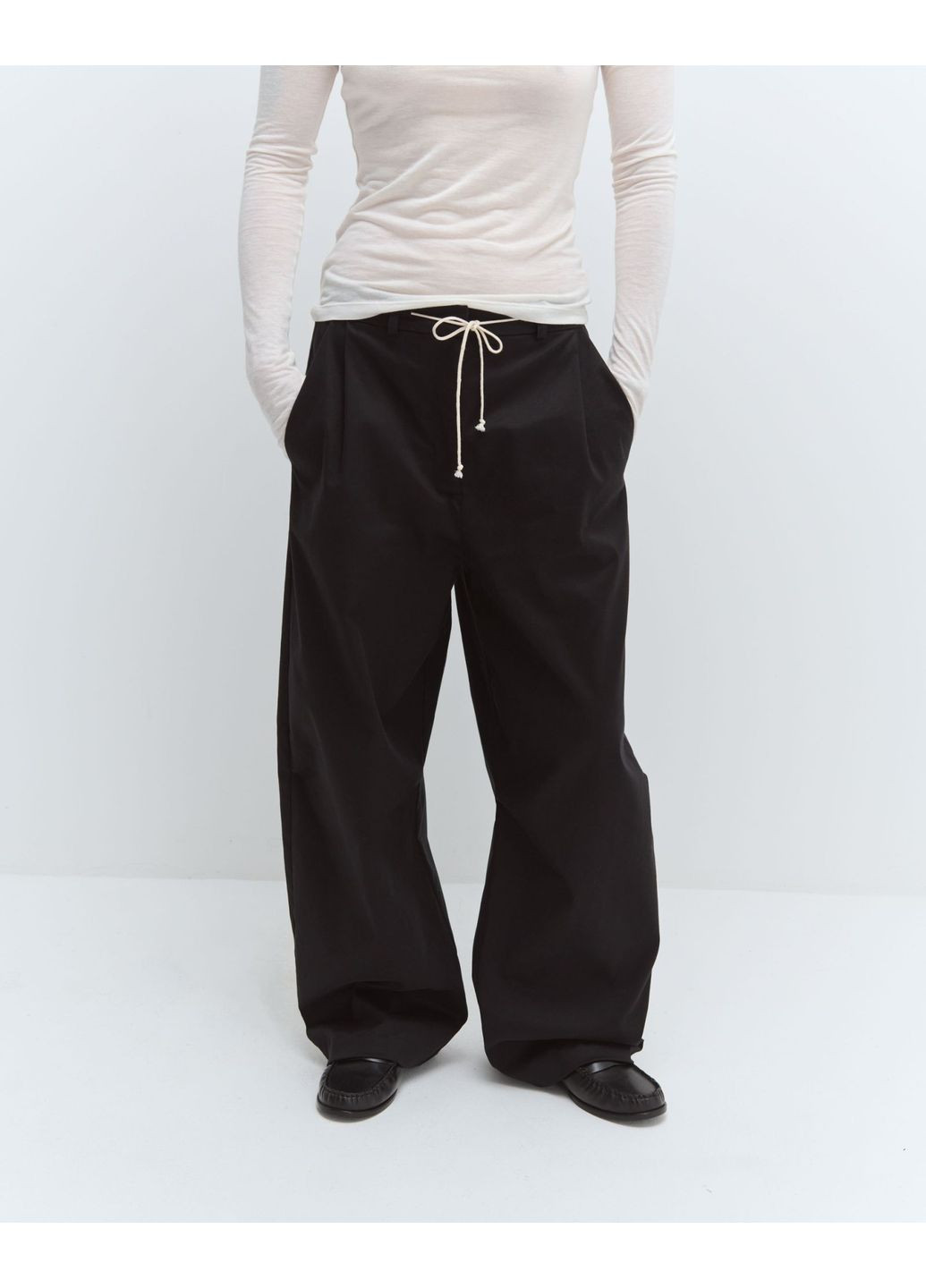 Штани бавовняні чорні JUL (361204336)