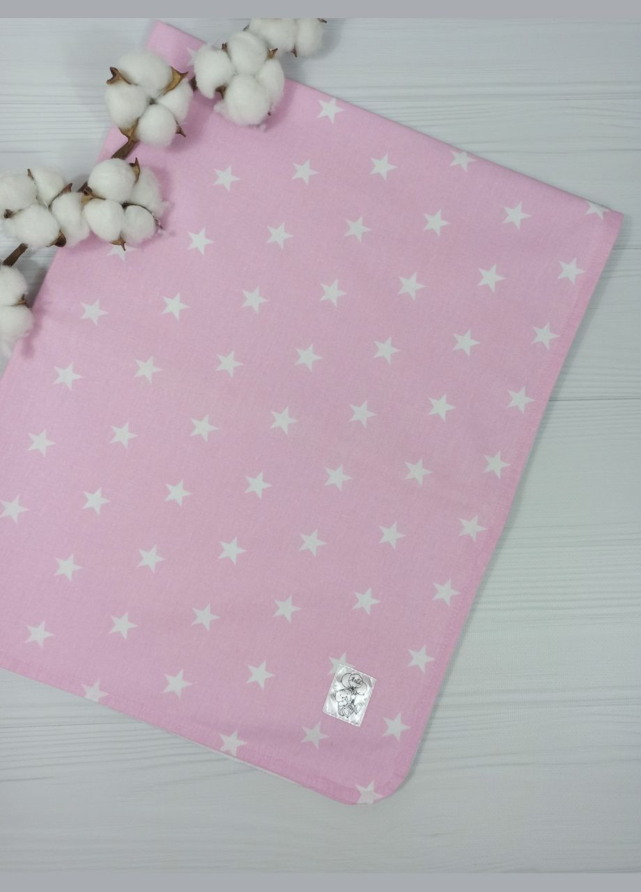 Набір пелюшок із слинявчиками 13 одиниць a.l.babybox Зірки білі на рожевому Рожевий No Brand (308389221)