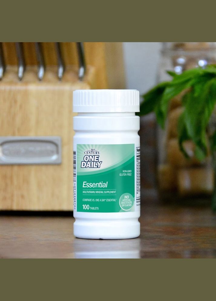 Вітаміни та мінерали One Daily Essential, 100 таблеток 21st Century (322238636)