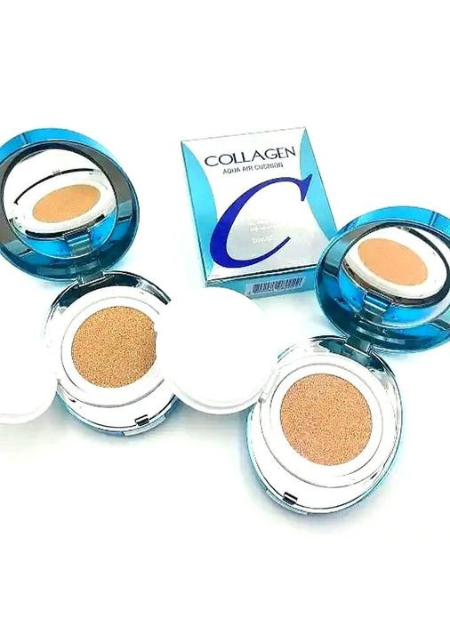 Увлажняющий кушон с коллагеном Collagen Aqua Air Cushion №21 натурально-бежевый 15 g ENOUGH (358499617)