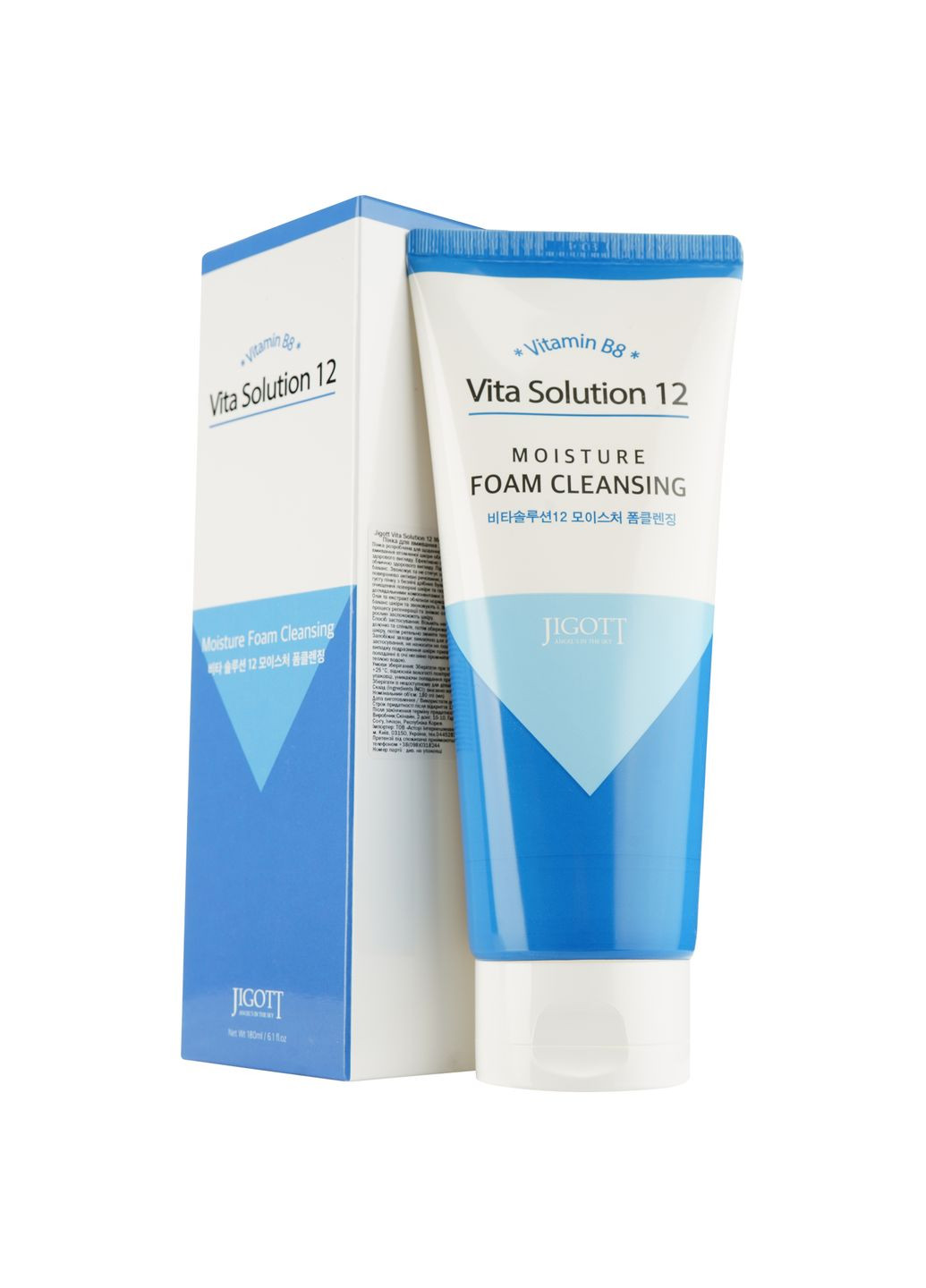 Пенка для умывания Vita Solution 12 Moisture Foam Cleansing Увлажняющая, 180 мл Jigott 281860 (339041213)
