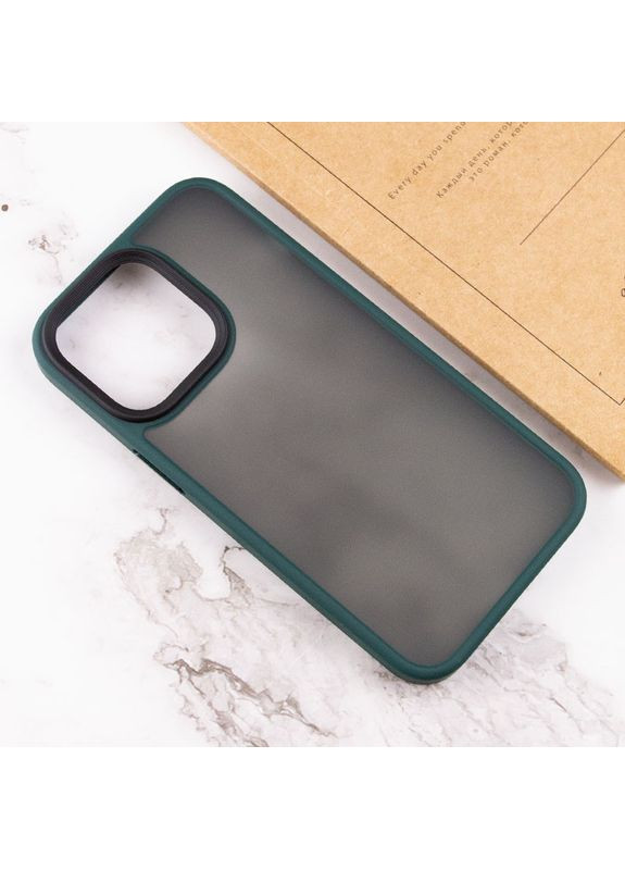 TPU+PC чохол Metal Buttons для Apple iPhone 13 Pro Max (6.7") Зелений No Brand (370606116)