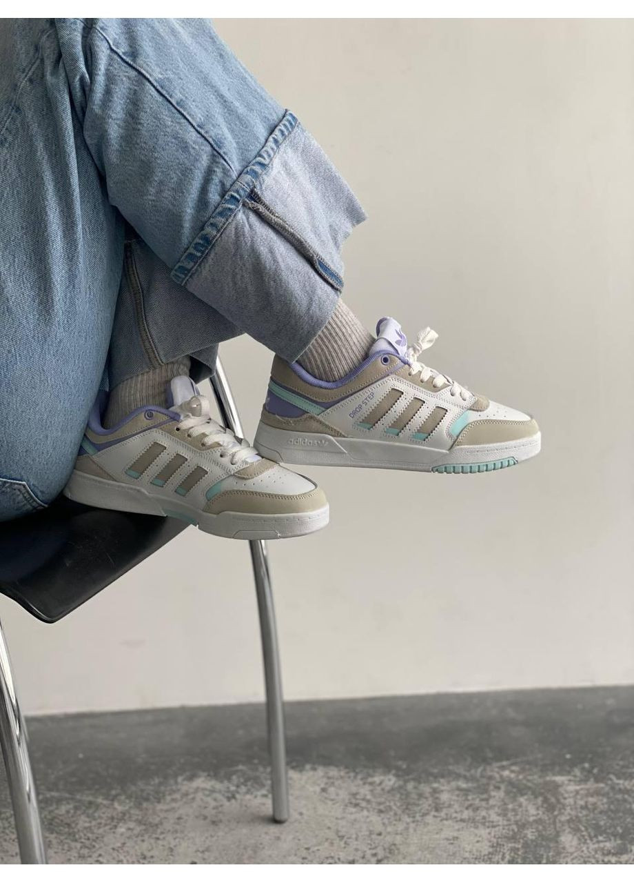 КРОСІВКИ ЖІНОЧІ ADIDAS DROP STEP LIGHT BLUE АДІДАС ДРОП СТЕП No Brand білі демісезони (368859835)