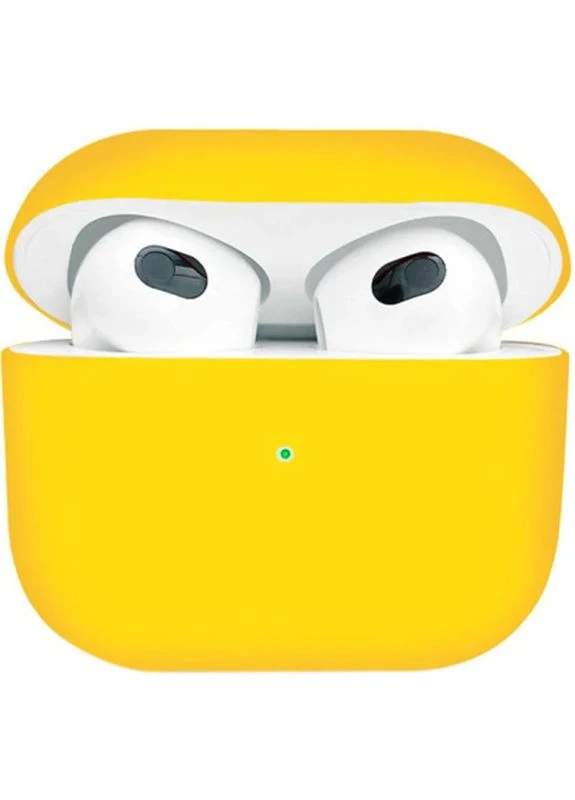 Чохол для навушників Silicon для Apple AirPods (3nd Gen) Yellow (707233) BeCover (399606929)