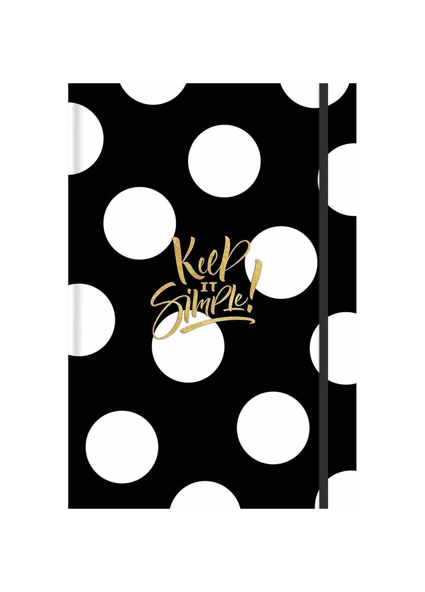 Тетрадь для записей MonAmi, А5, 3 вида линовки, 96 л., черная с белыми кругами () ТМ MonAmi A5-IC-096-762 (339164906)