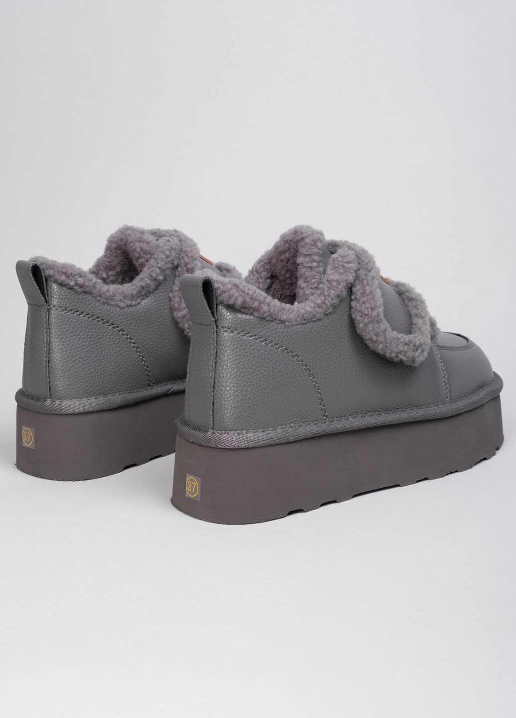 Уггі жіночі шкіряні 5854-16 сірі 344702 Power (306708671)