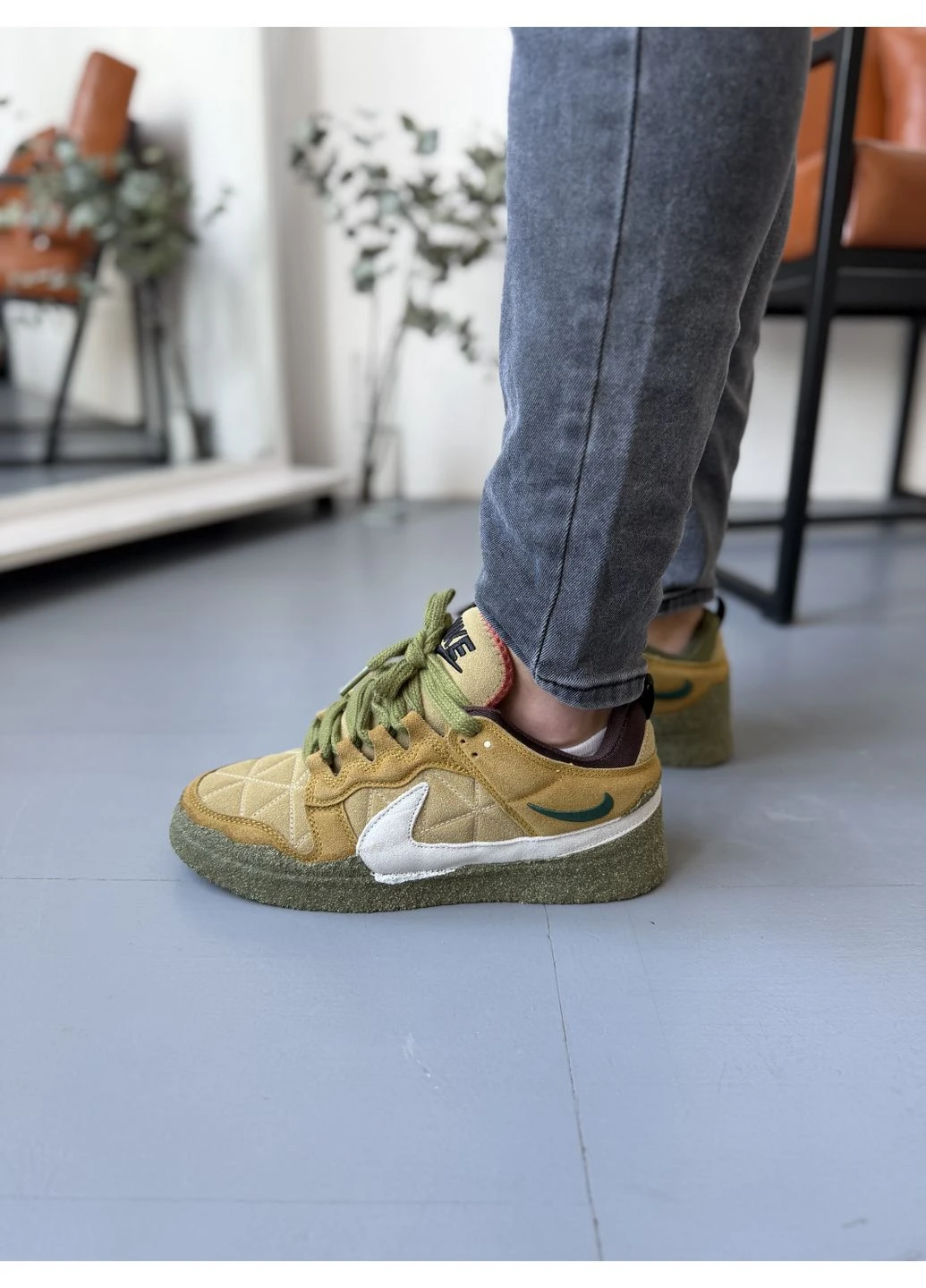 Комбіновані літні кросівки nike dunk x cpfm cactus plant найк данк No Brand