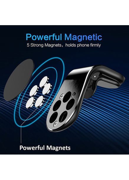 Автодержатель для телефона на дефлекторе C82 Flat Magnetic Black XO (362915797)