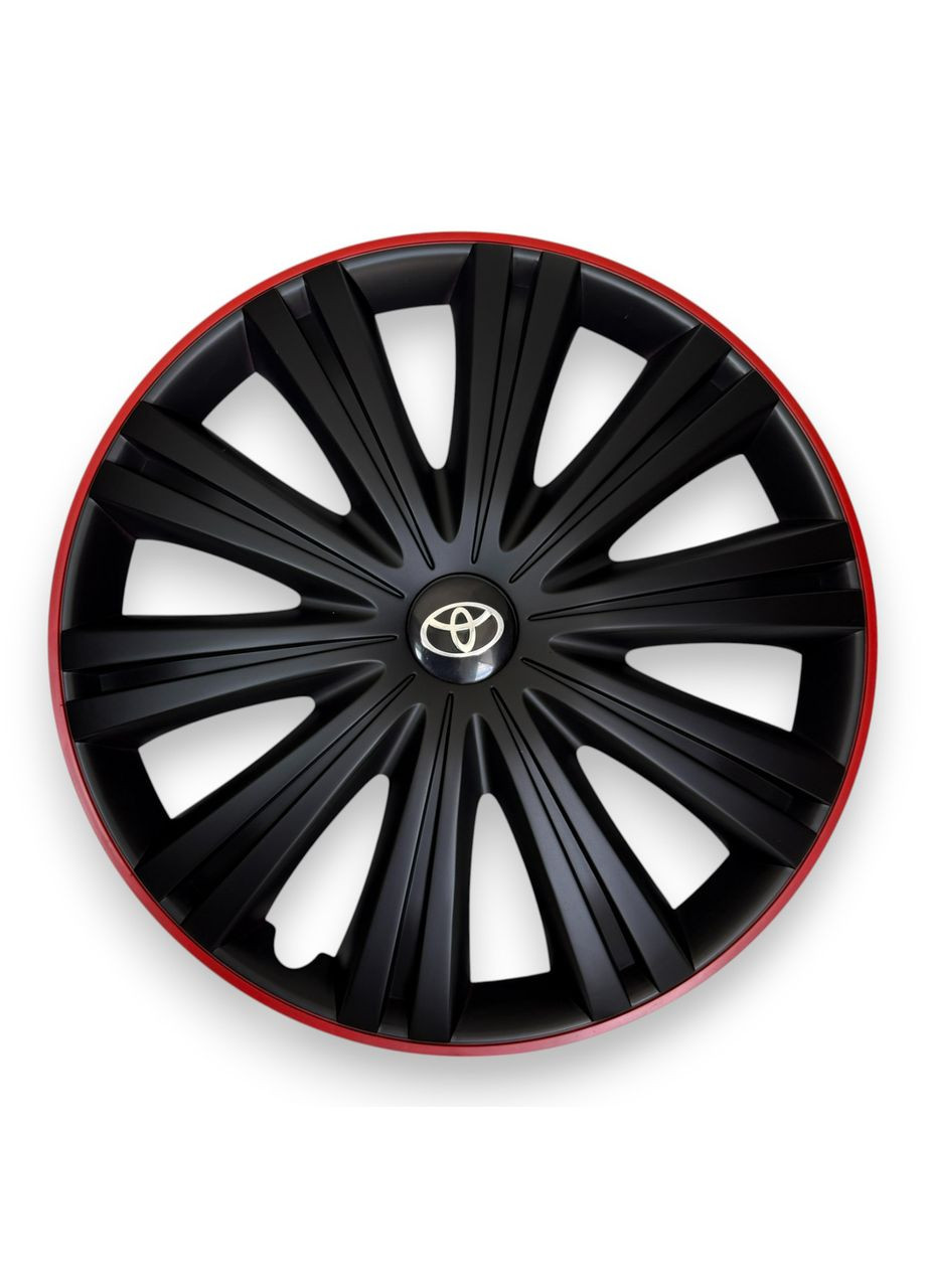 1 штука Ковпак на колесо Giga R Black R15 з логотипом Toyota ковпаки на диски Гіга Р Блек Р15 з логотипом Тойота 1 шт. No Brand (364464048)