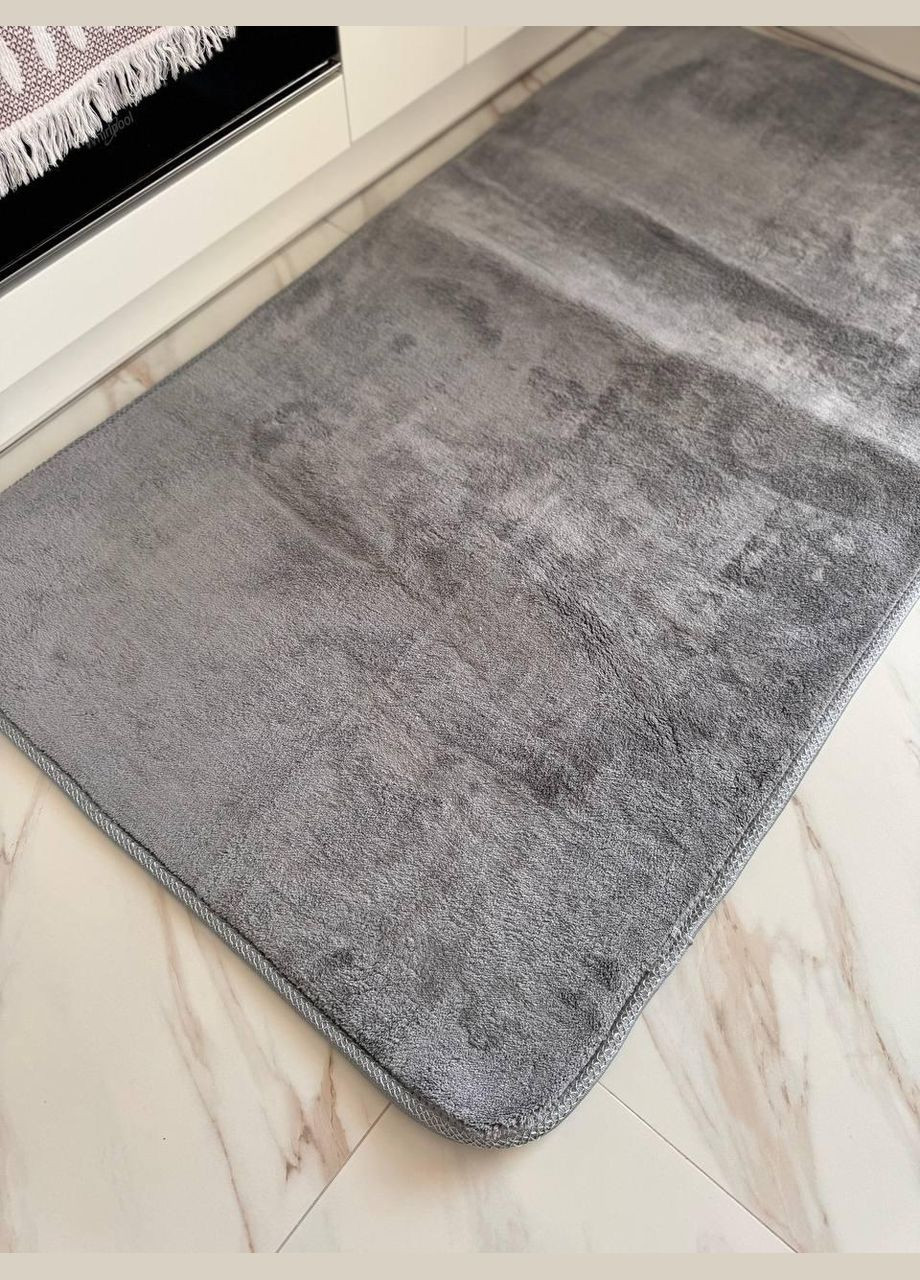 Килим у передпокій прогумований з ворсом 150х200 см Сірий (П4К-norka-kover-004-02) No Brand (323160692)