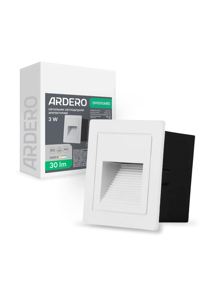 Архітектурний світлодіодний світильник DH1010ARD 3 Вт 3000 K білий Ardero (361068036)