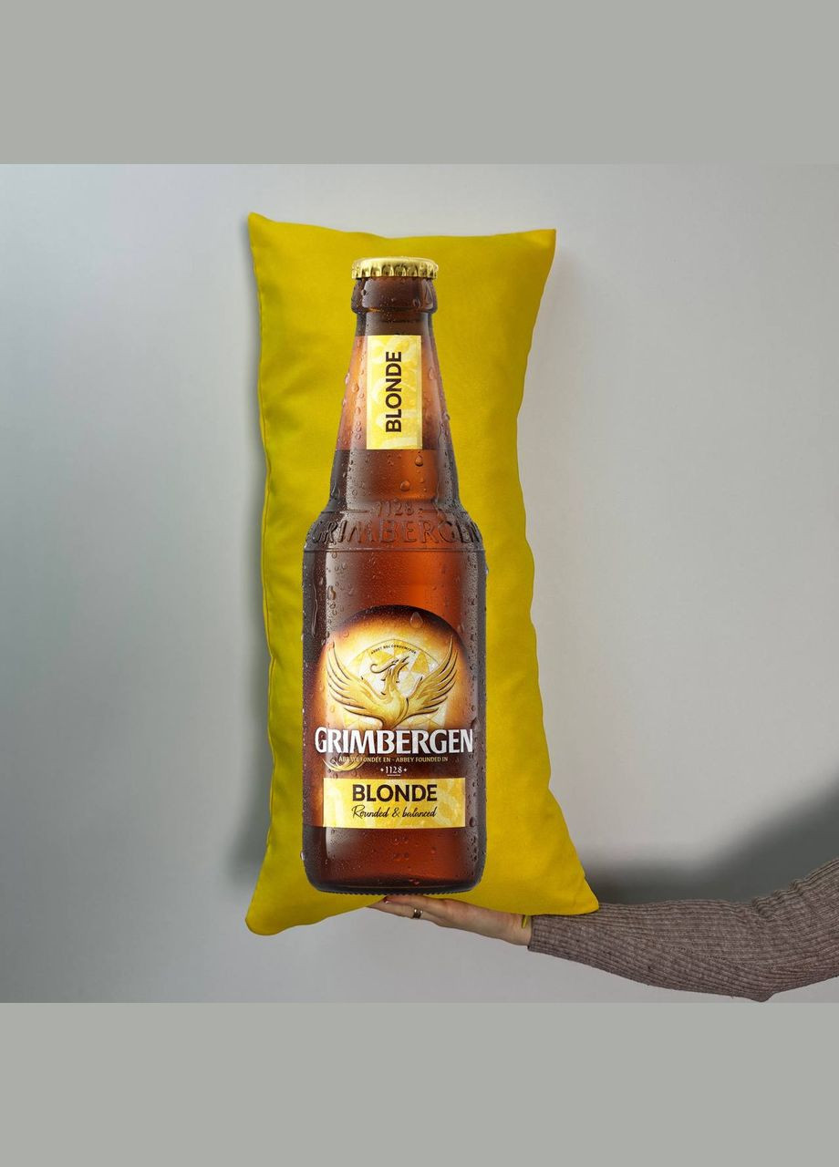 Подушка с принтом габардиновая Котик, зеленая 35х45 (789) Hand Made (350941713)