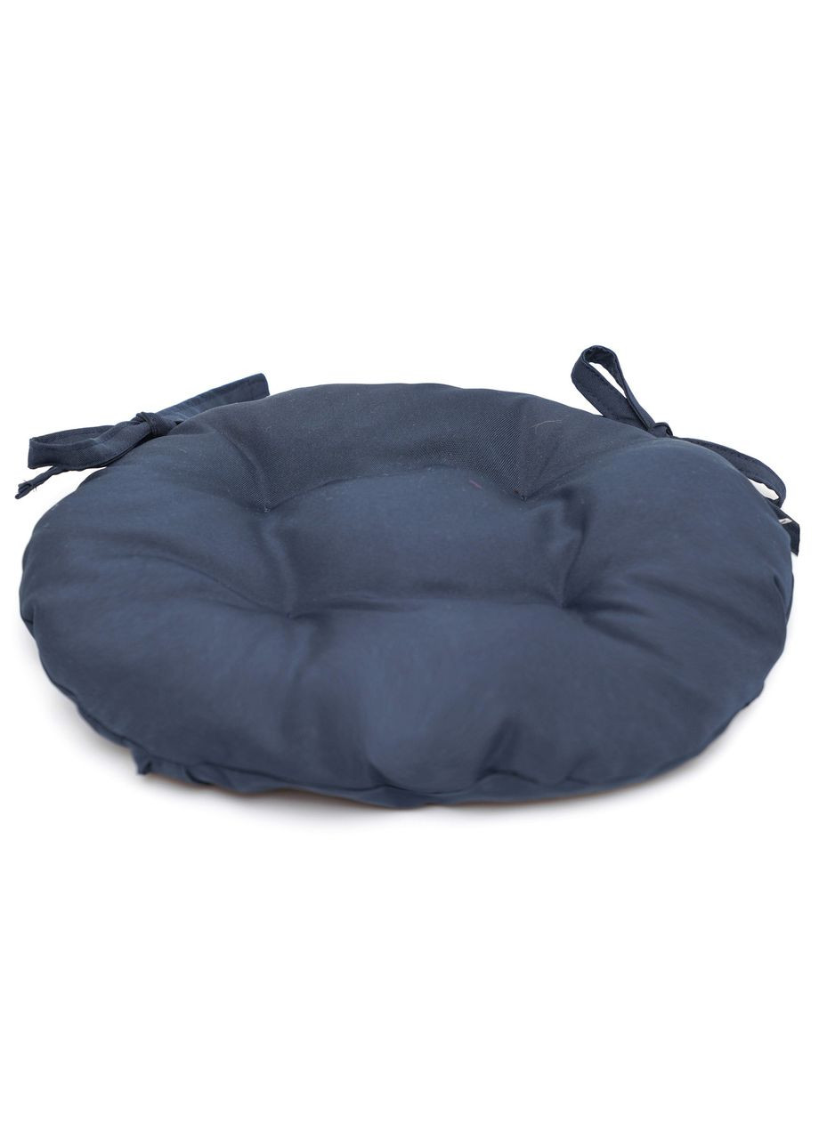 Подушка на стілець і крісло см темно-синій No Brand (324828969)