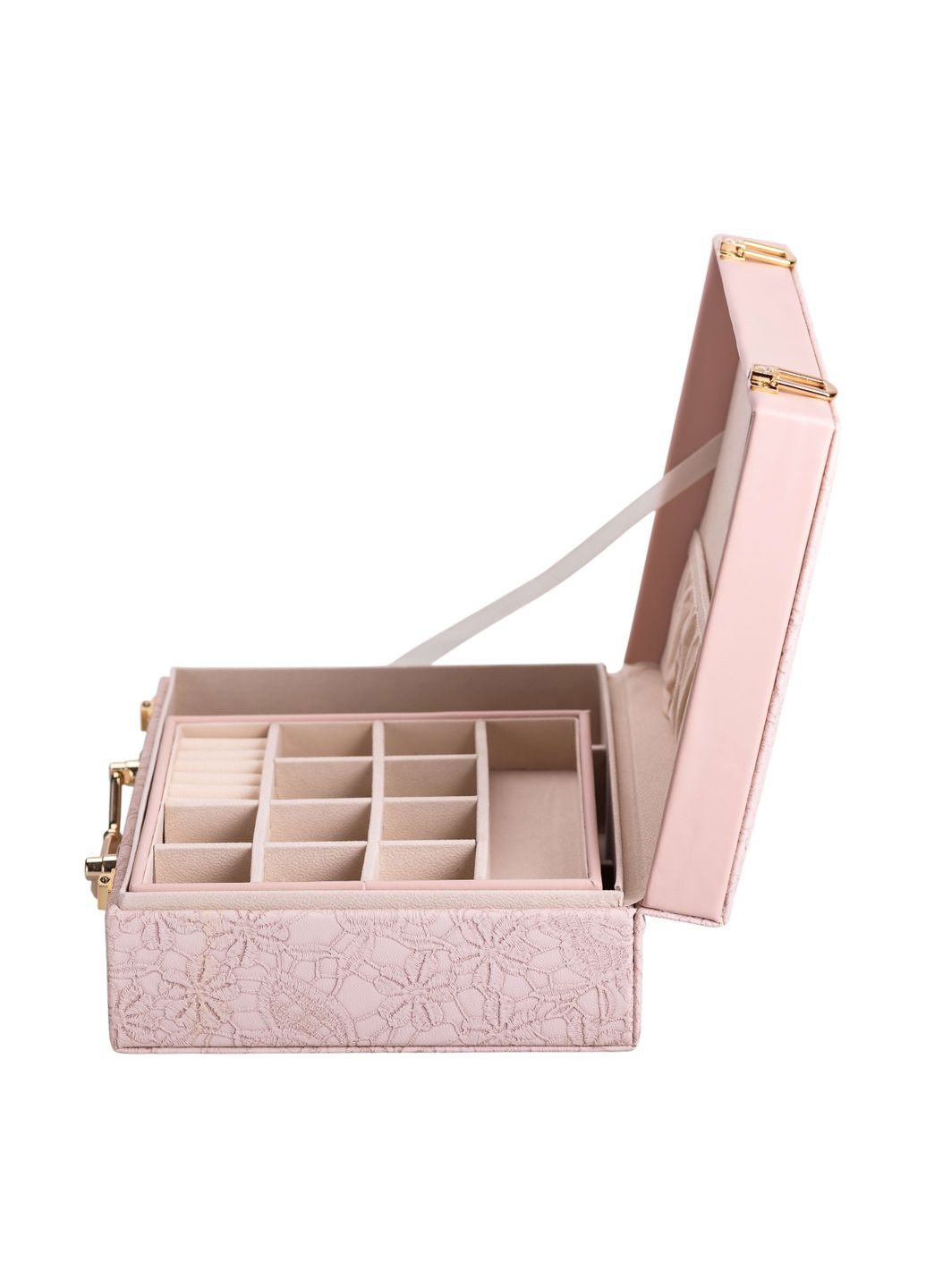 Кейс-органайзер для украшений с накидными замками 24х18,5х8,5 см, Yiwu (328602774)