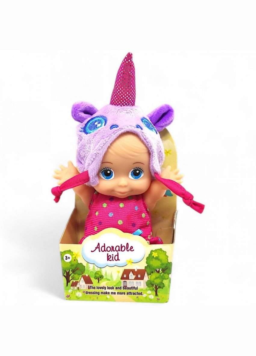Кукла в шляпке 14 см (сиреневый единорог) MIC (343424952)