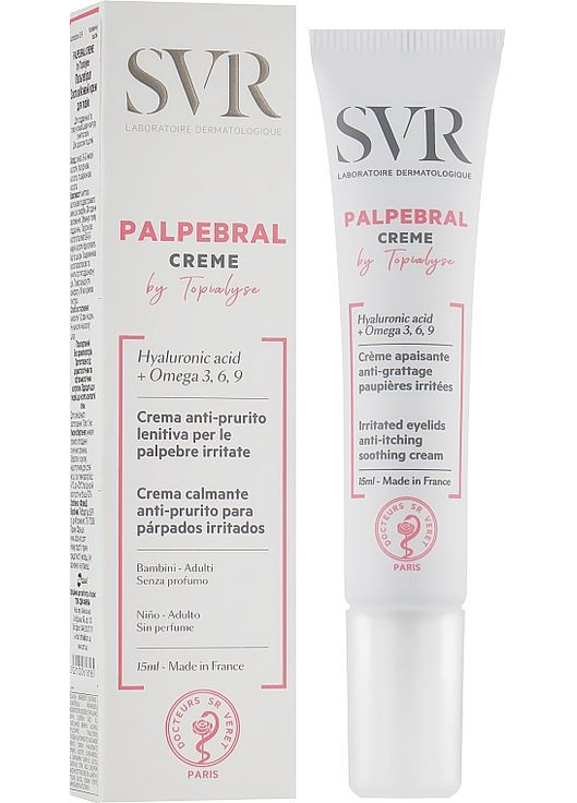 Крем успокаивающий для кожи век Topialyse Palpebral Irritated Eyelids 15ml (59007-41530) SVR (368614211)