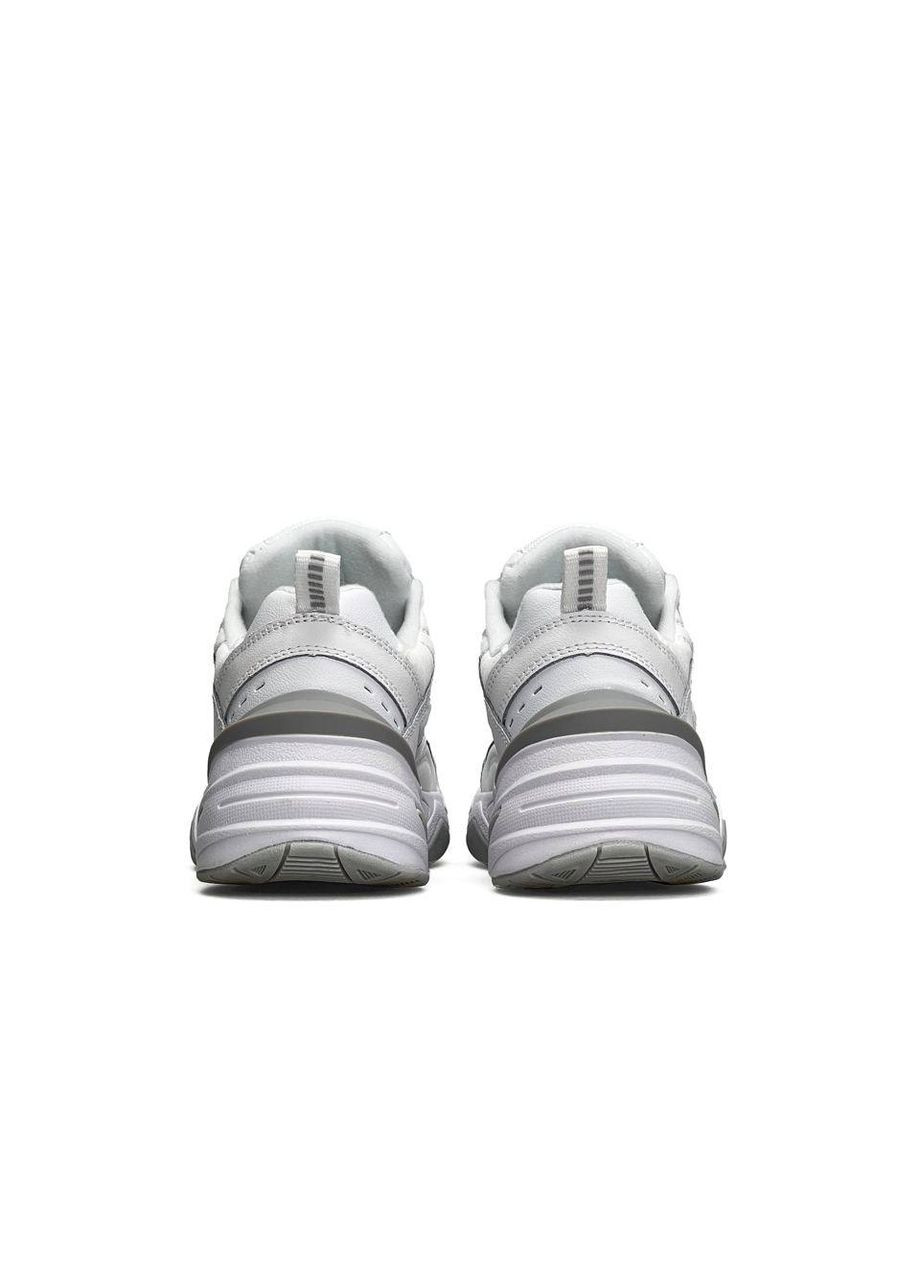 Белые демисезонные кроссовки женские tekno all white, вьетнам Nike M2K