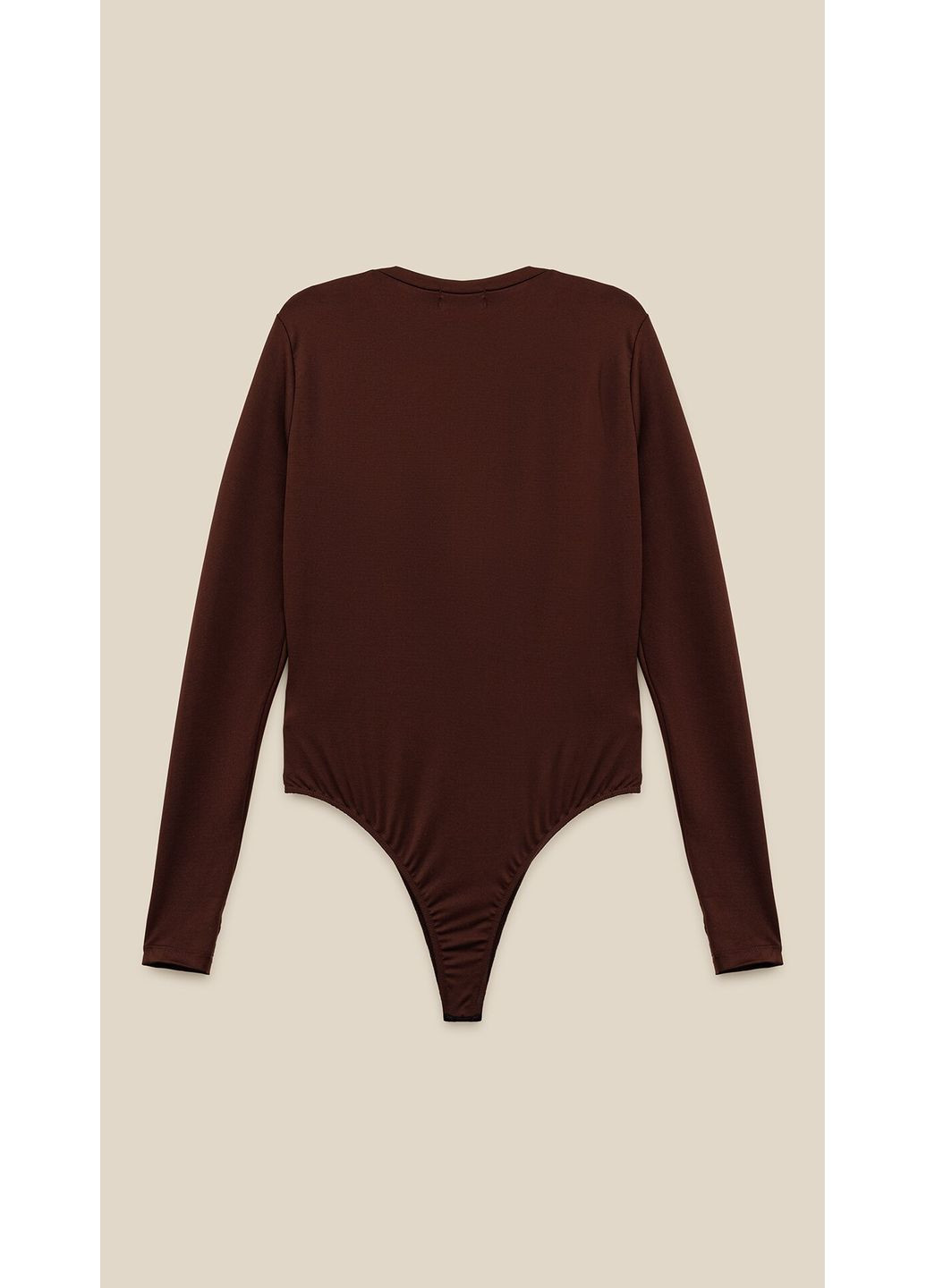 Боди однотонный женский WBC02452 Шоколадный shop (2888000019455) LAWA (365695755)