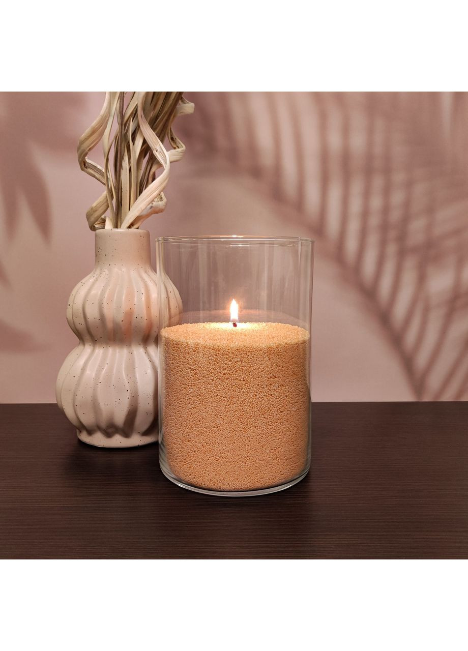 Жовтогарячі насипні свічки 1 кг + 1 м фітиля Liliya Flowers (366026594)