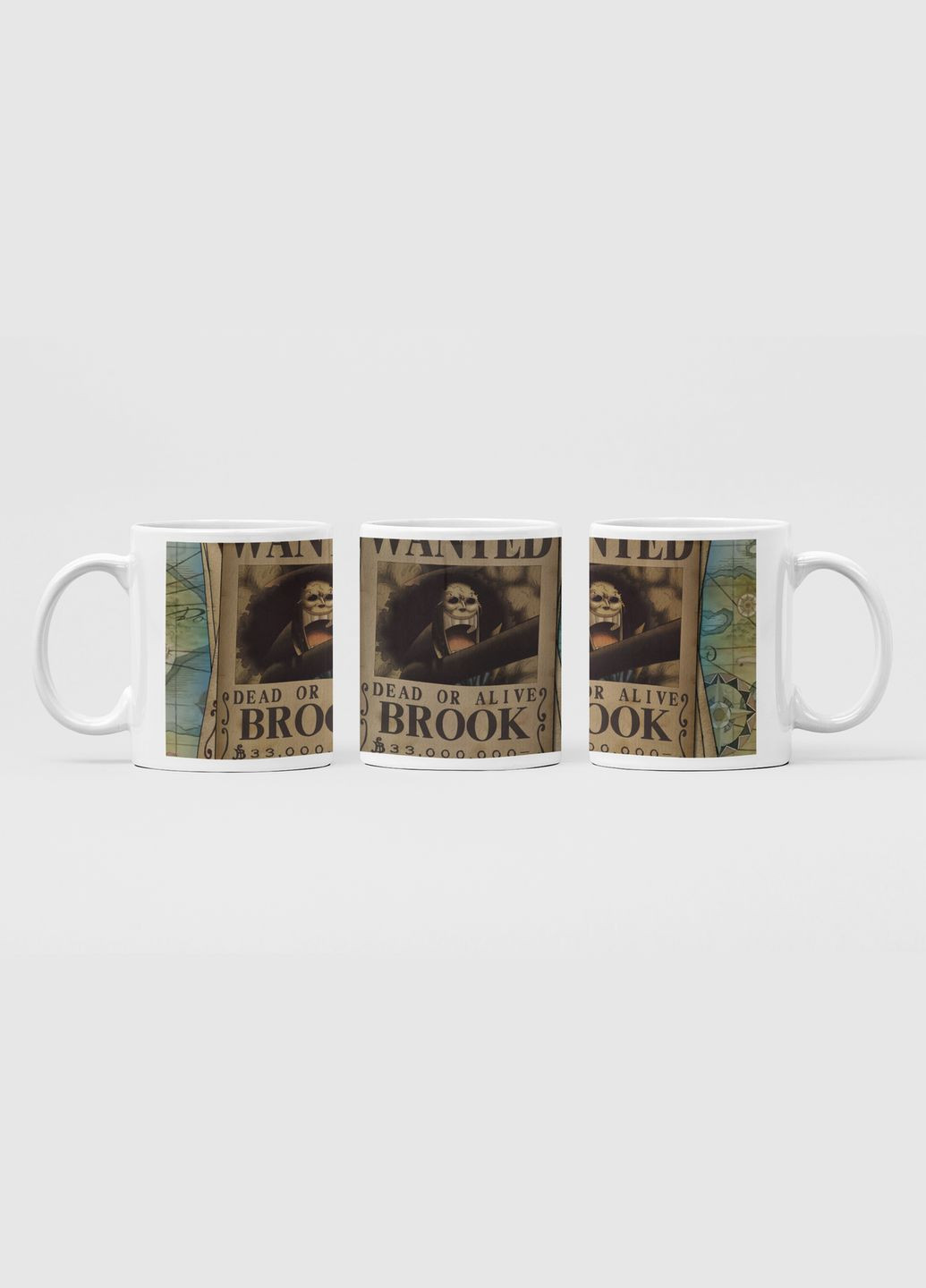 Белая кружка (чашка) с аниме принтом "One Piece Ван-Пис" Кавун Чашка (316111930)