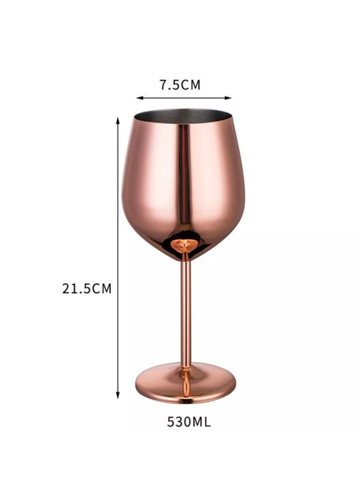 Набор бокалов для вина розовое золото трубочки кубики для охлаждения из нержавейки на 2 персоны REMY-DECOR (293152594)