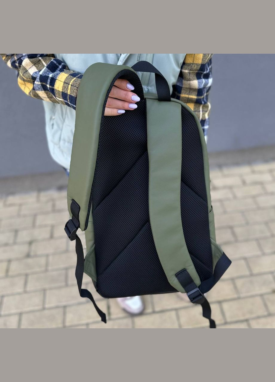 Рюкзак портфель зелений чоловічий жіночий Town Style green No Brand (303137359)