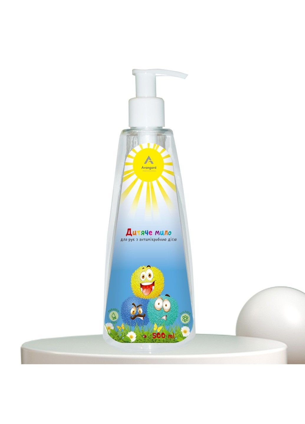 Дитяче антибактеріальне мило для рук з Д-пантенолом та ромашкою Avangard Professional 500 мл A_Avangard Professional (330641437)