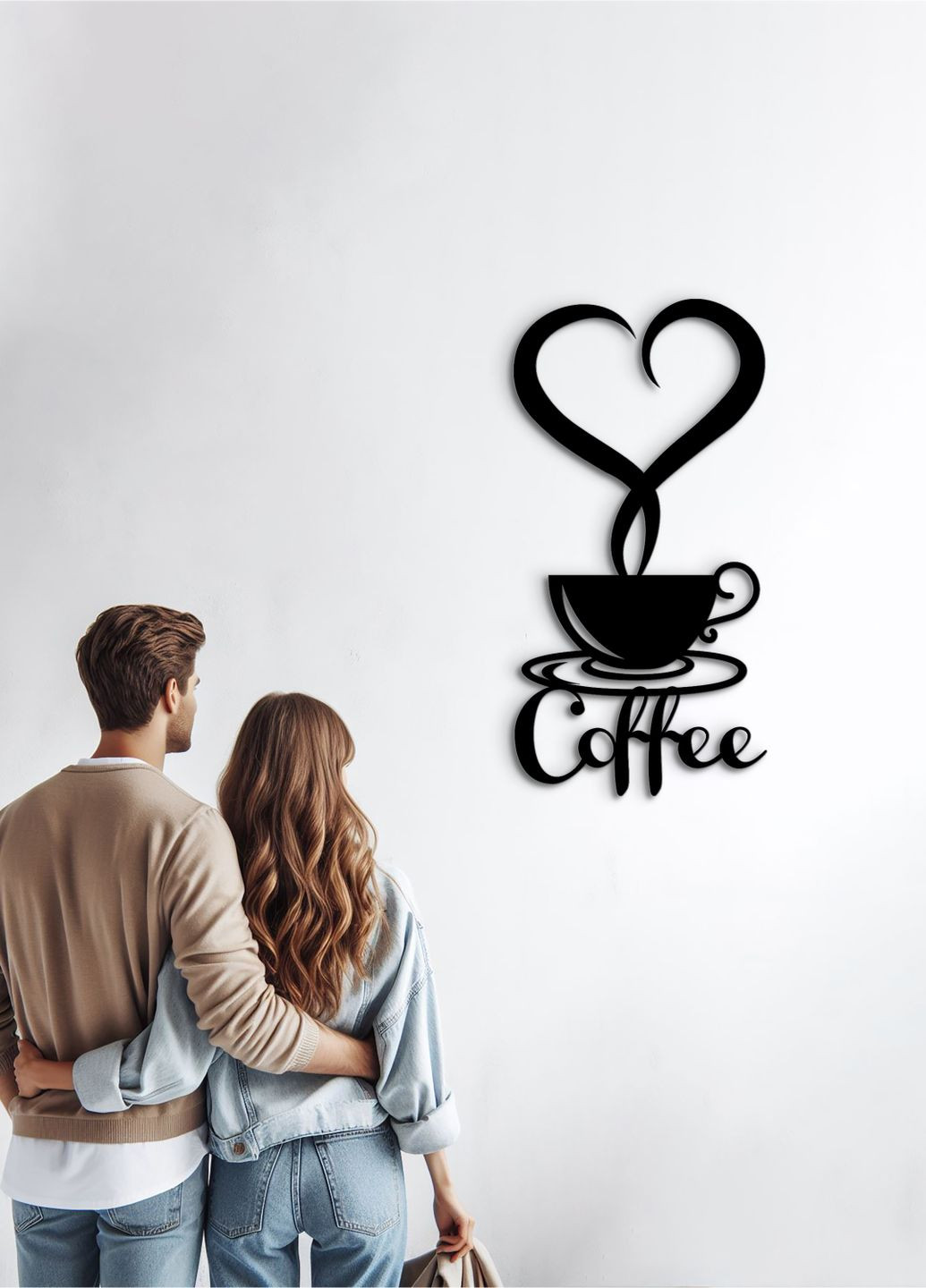 Дерев'яна картина на кухню, декоративне панно з дерева "Львівська кава", мінімалістичний стиль 50х25 см Woodyard (291842862)