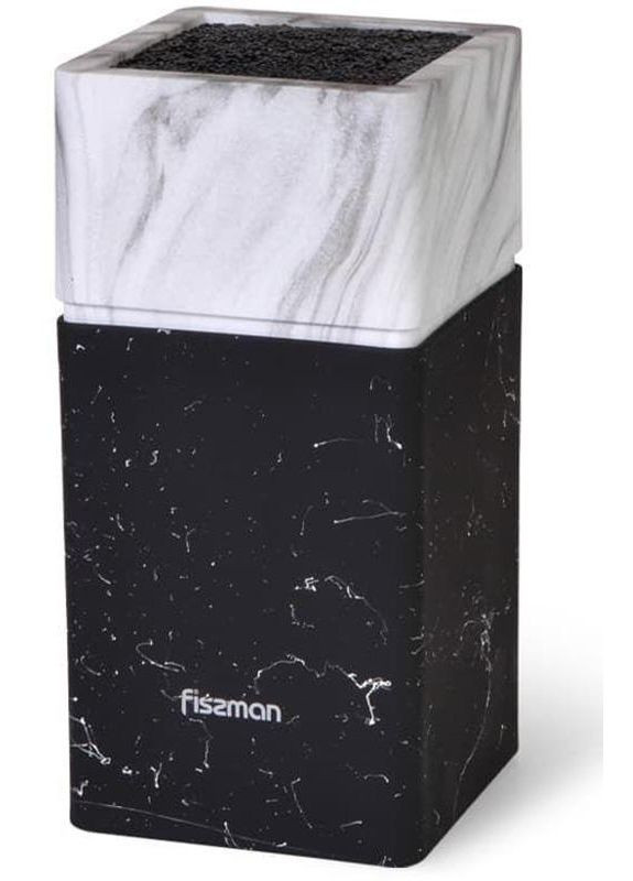 Колода-підставка для ножів Marble 11х23см, пластик чорно-білий Fissman (330019430)
