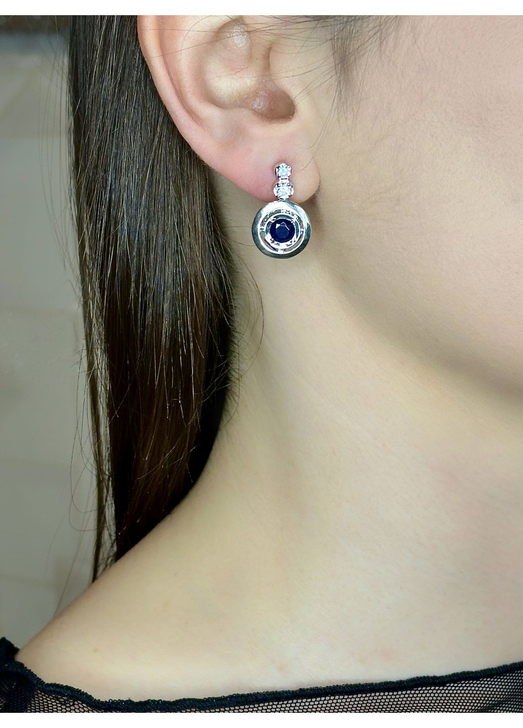 Срібні сережки з альпінітом і кубічним цирконієм — витончений акцент вашого образу Family Jewelry House (356567816)