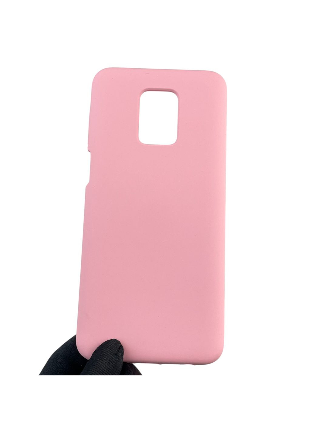 Чохол для Redmi Note 9 Pro силіконовий з мікрофіброю нековзний на сяомі редмі нот 9 про рожевий Xiaomi (366390557)