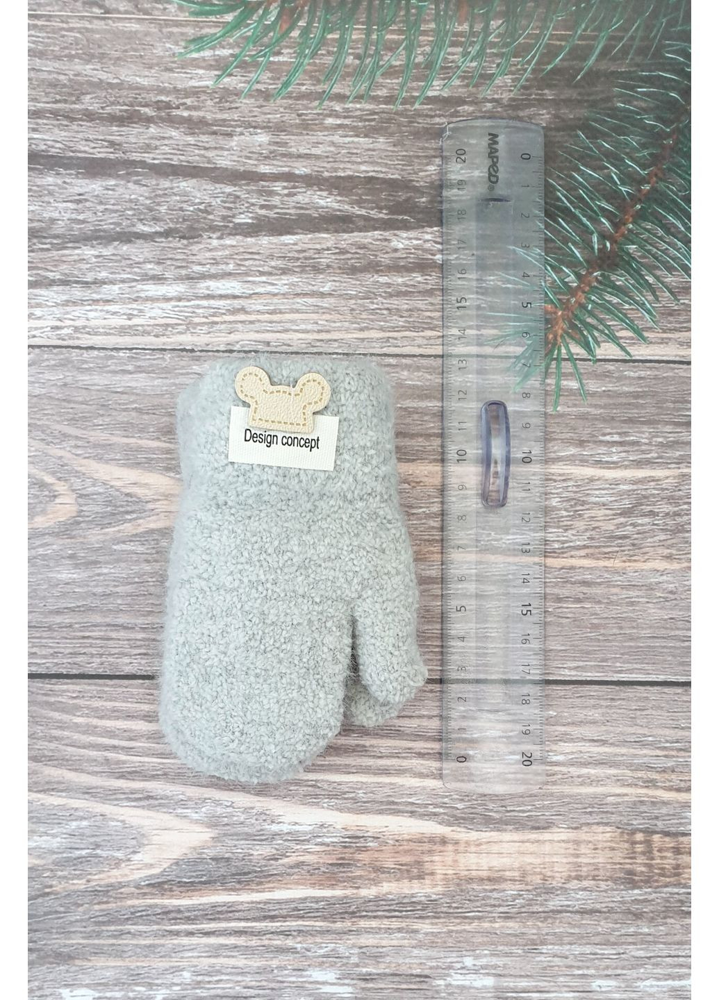 Подвійні рукавички тедді для хлопчиків і дівчаток 0-2 роки No Brand (360534141)