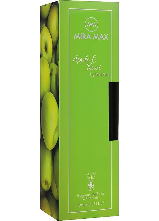 Аромадифузор Apple & Kiwi Fragrance Diffuser With Reeds 110ml (867507-30082) Mira Max (368618623)