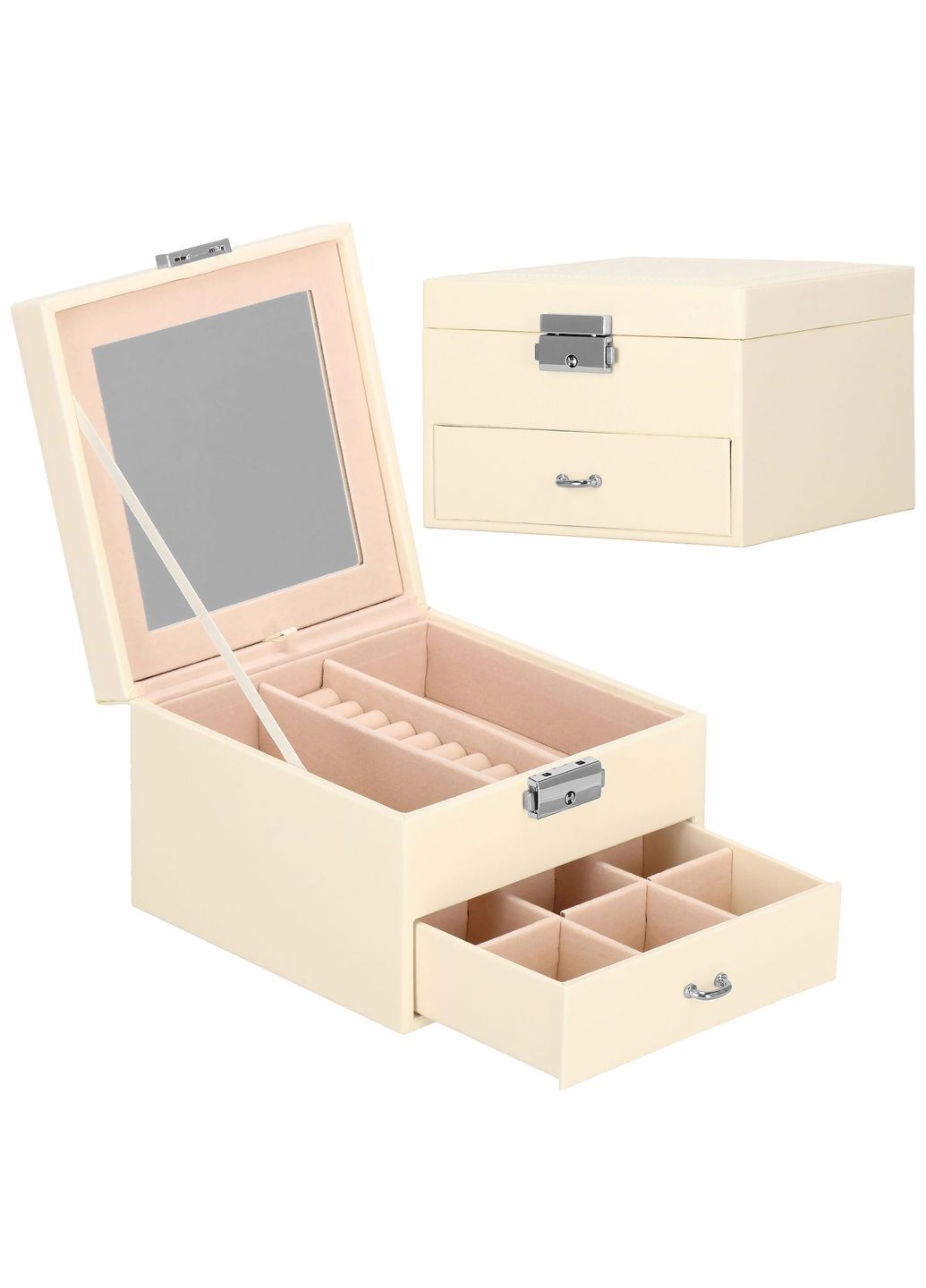 Скринька для прикрас (футляр для біжутерії) 16 x 16 x 11 см HA1032 Springos (315826103)