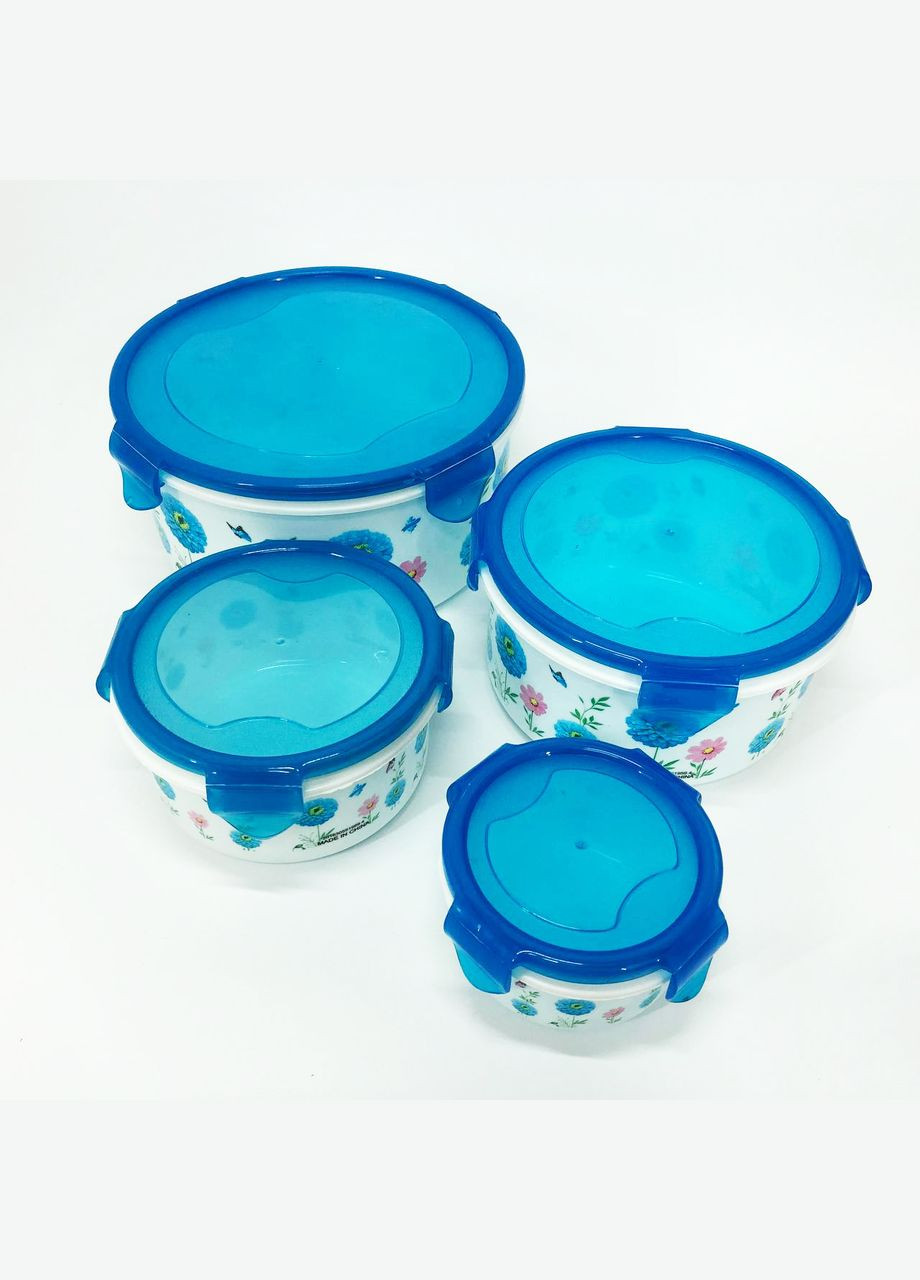Набір пластикових судків UN-1512. Колір: блакитний Unique (364663810)