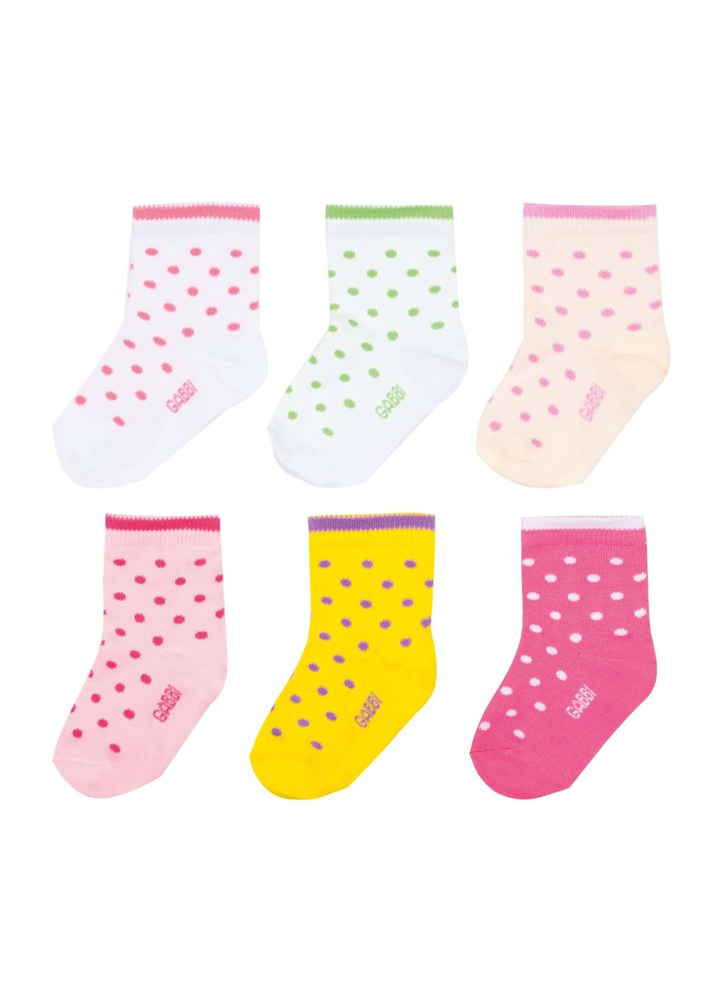 Детские цветные носки для девочки NSD-184 демисезонные (в уп.6 шт) GABBI (337944304)