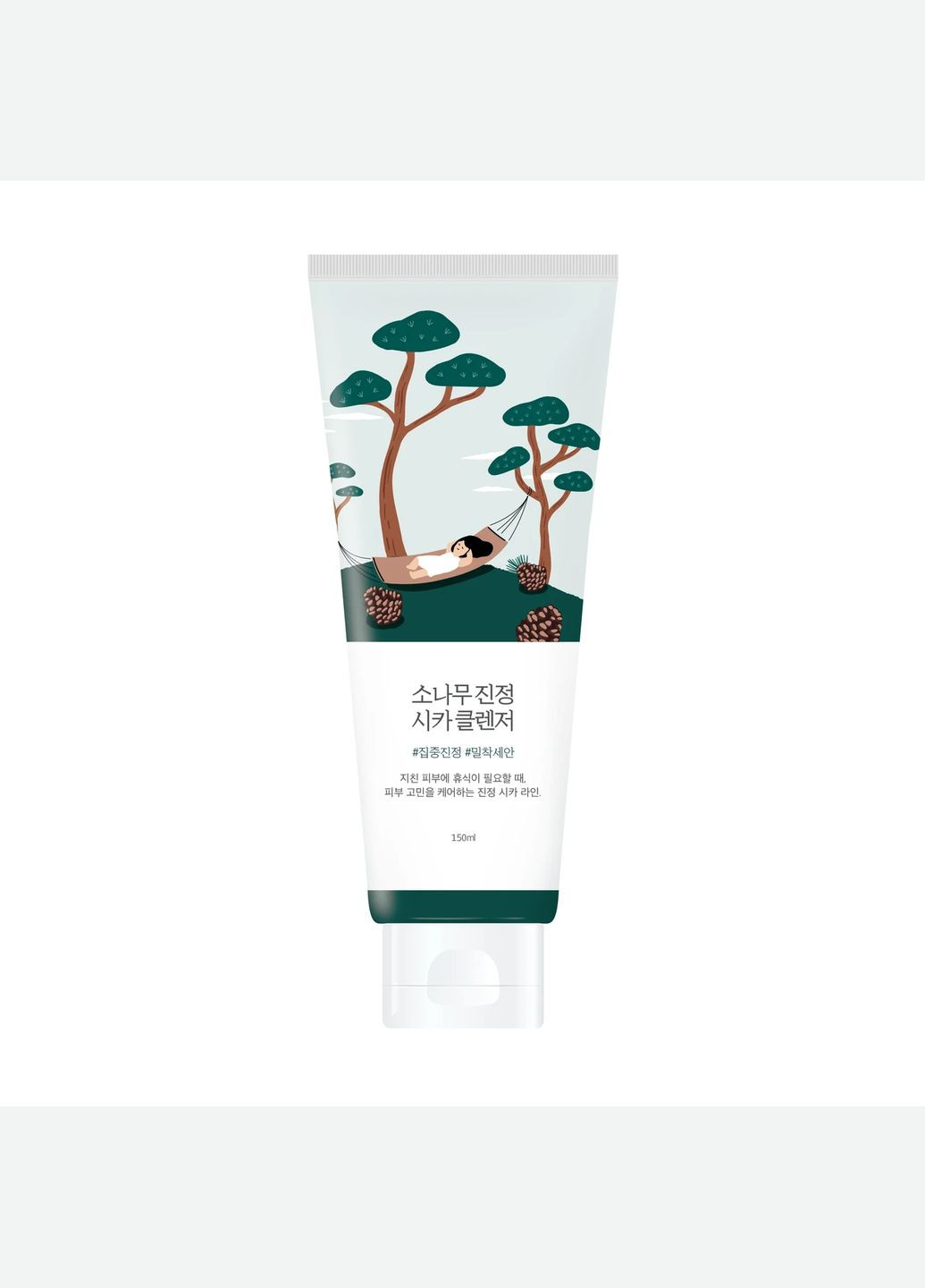 Очистительная пенка с экстрактом игл сосны Pine Calming Cica Cleanser, 150 мл Round Lab (332200826)