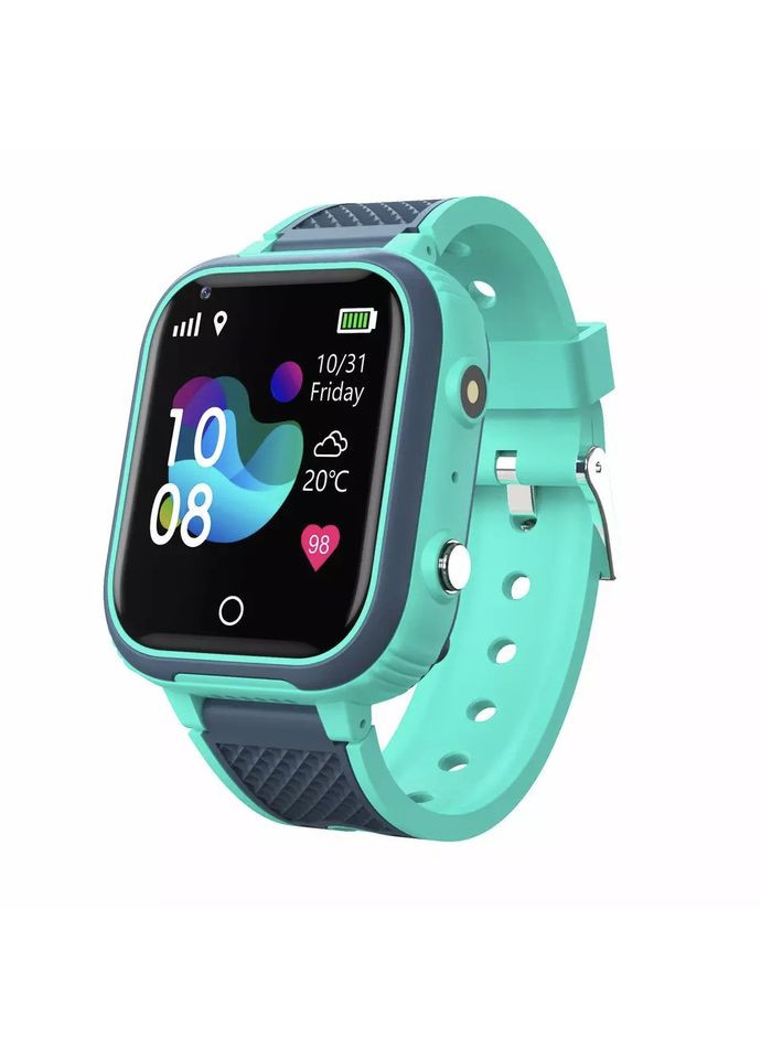 Детские умные смарт-часы LT21 с водонепроницаемым корпусом камерой GPS-трекером и видеозвонком Синий 4G Lemfo (349824324)