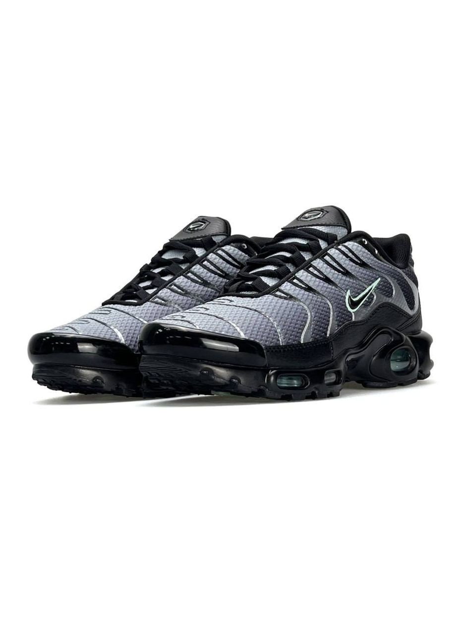 Сірі Осінні кросівки чоловічі nike No Brand Air Max Plus New Black Grey Silver