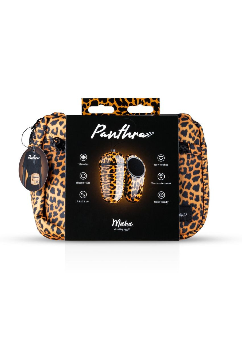 Віброяйце з пультом дистанційного керування Maha, леопардове Panthra (333013730)